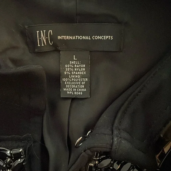 INC - BLACK Embellished Blazer - Picture 3 of 8
